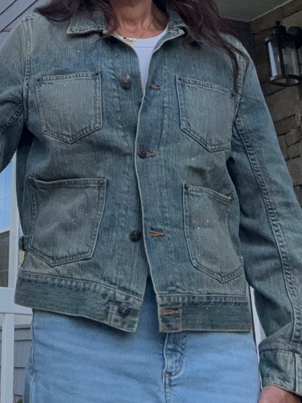 Ralph Lauren Jean jacket distressed M 🖤 - Picture 5 of 6